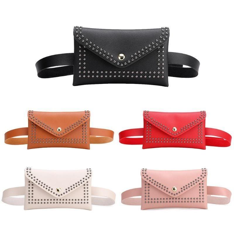 Luxury Black Leather Fanny Pack Purse Crossbody Wallet Small Designer Belt  Bag Women Waist Phone Handbag