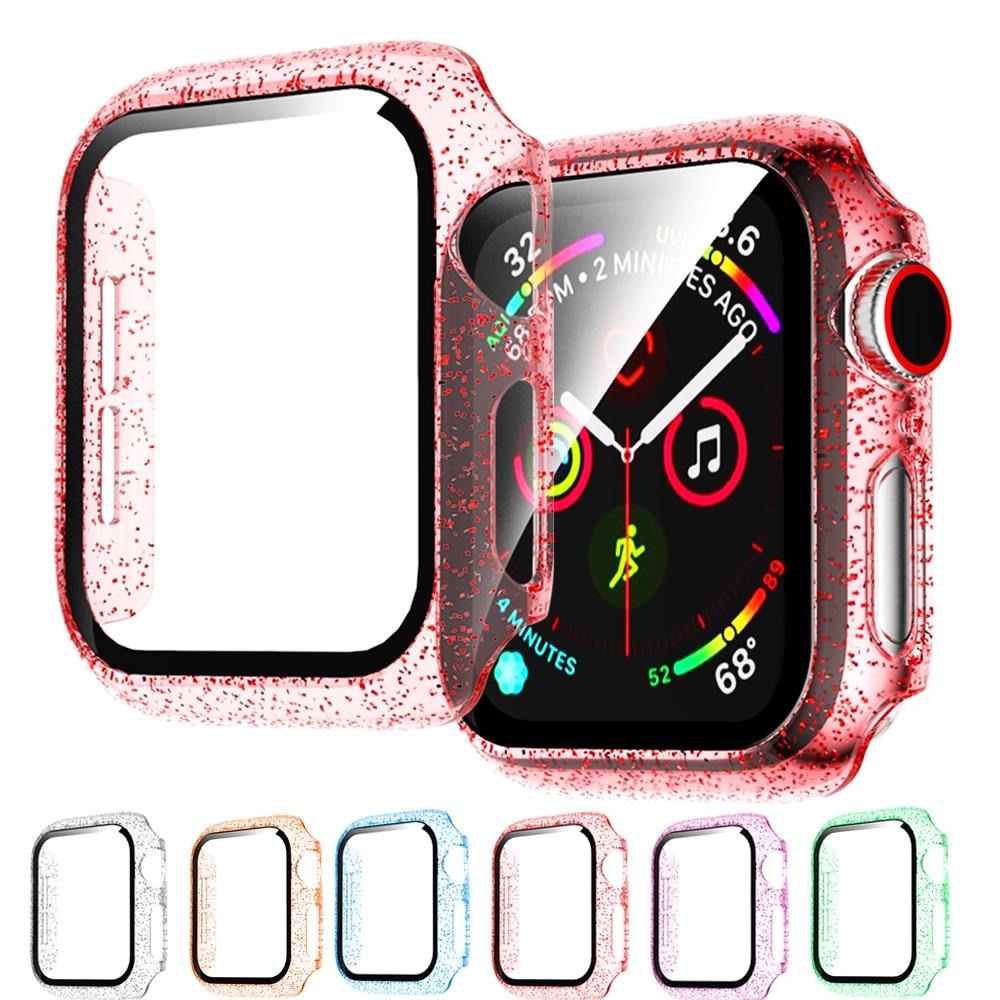 Watch Cases Glass Cover For Apple Watch Case iWatch 44mm 40mm 42mm 38mm Accessories Jelly Bumper iWatch Screen Protector series 6 5 4 |Watch Cases|