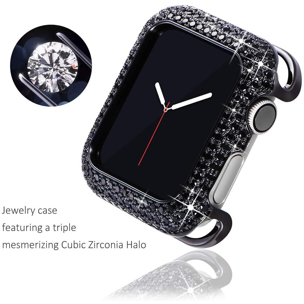 Watch Cases Apple Watch Cases imitate Diamond bling crystal rhinestone cover bezel
