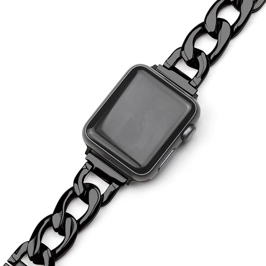 accessories Black / 38mm/40mm Apple Watch Band women ladies metal steel Bracelet Watchband 40mm 44mm