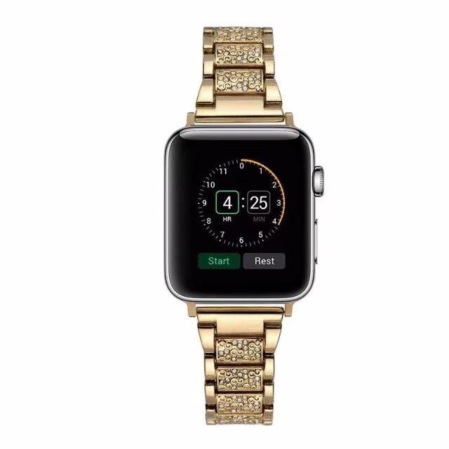 Apple Apple Watch bling band, women Diamond rhinestone stainless steel strap bracelet, iWatch series 6 5 4 3 , 40mm 44mm 38mm 42mm