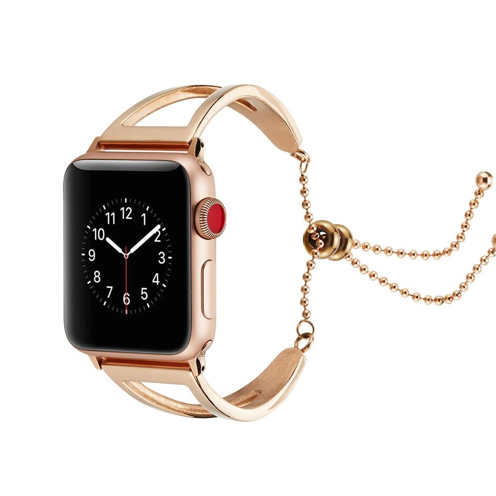 Accessories Rose Gold / 38mm / 40mm Copy of Luxury high end Apple Watch Band Cuff bangle designer bracelet 40 44mm