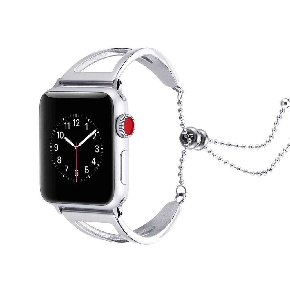 Accessories Silver / 38mm / 40mm Copy of Luxury high end Apple Watch Band Cuff bangle designer bracelet 40 44mm