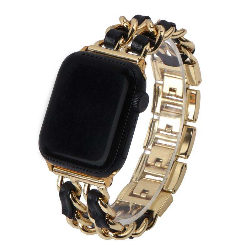 Watchbands Premium Steel luxury Strap For Apple Watch Series 6 5 4 Band Women Fashion Bracelet iWatch 38mm 40mm 42mm 44mm Wristband |Watchbands|