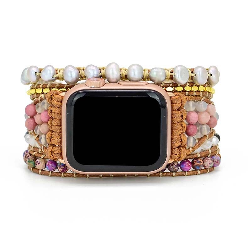 Custom DIY Luxury Strap for Apple Watch Band Series 7 6 5 4 Jewelry Women Belt Resin Bracelet iWatch 38/40/41mm 42/44/45mm |Watchbands|
