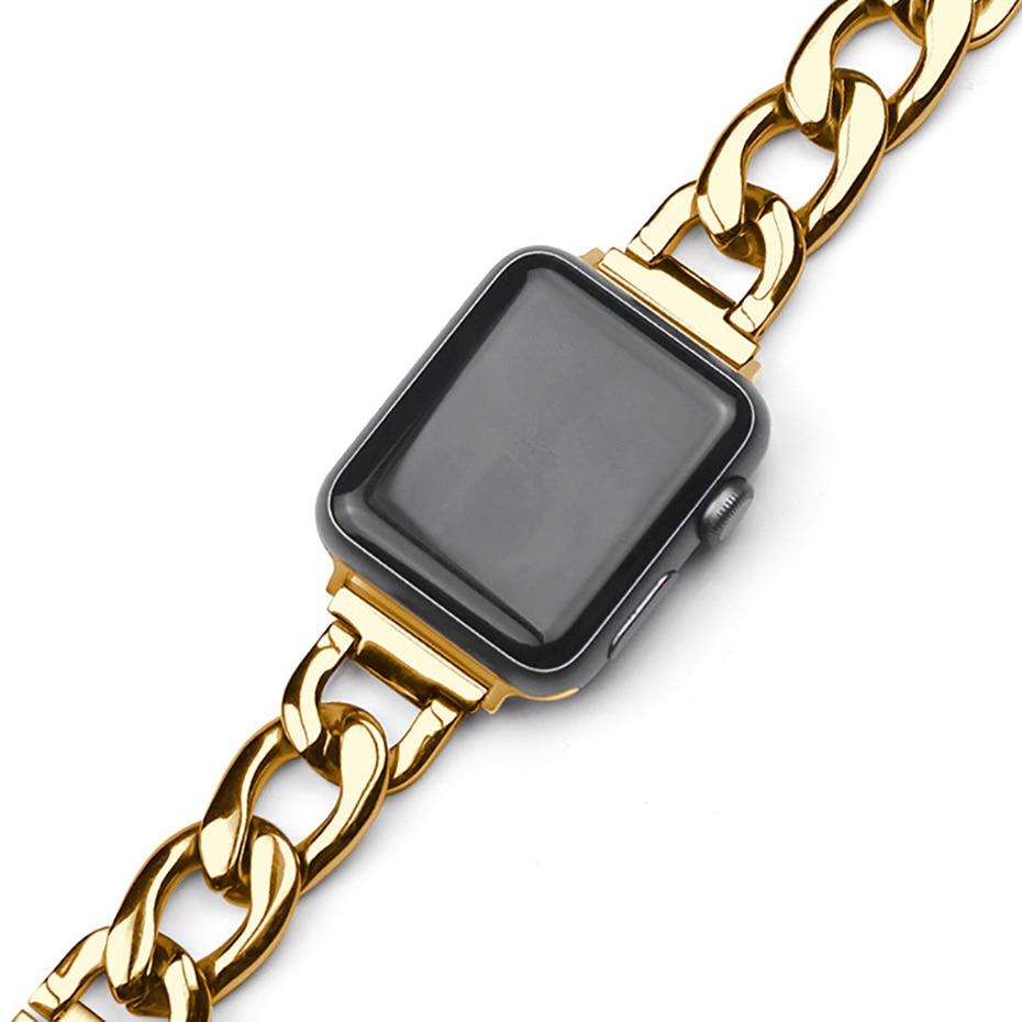 accessories Gold / 38mm / 40mm Apple Watch Band women ladies metal steel Bracelet Watchband 40mm 44mm