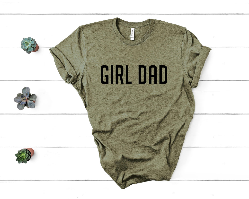 T-Shirt Girl Dad men tshirt tops, short sleeve cotton man t-shirt, small - large plus size