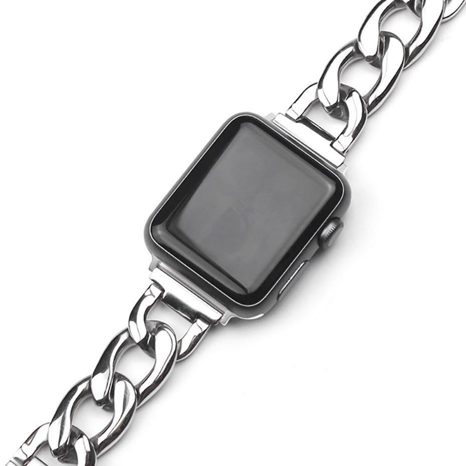 accessories Silver / 38mm/40mm Apple Watch Band women ladies metal steel Bracelet Watchband 40mm 44mm