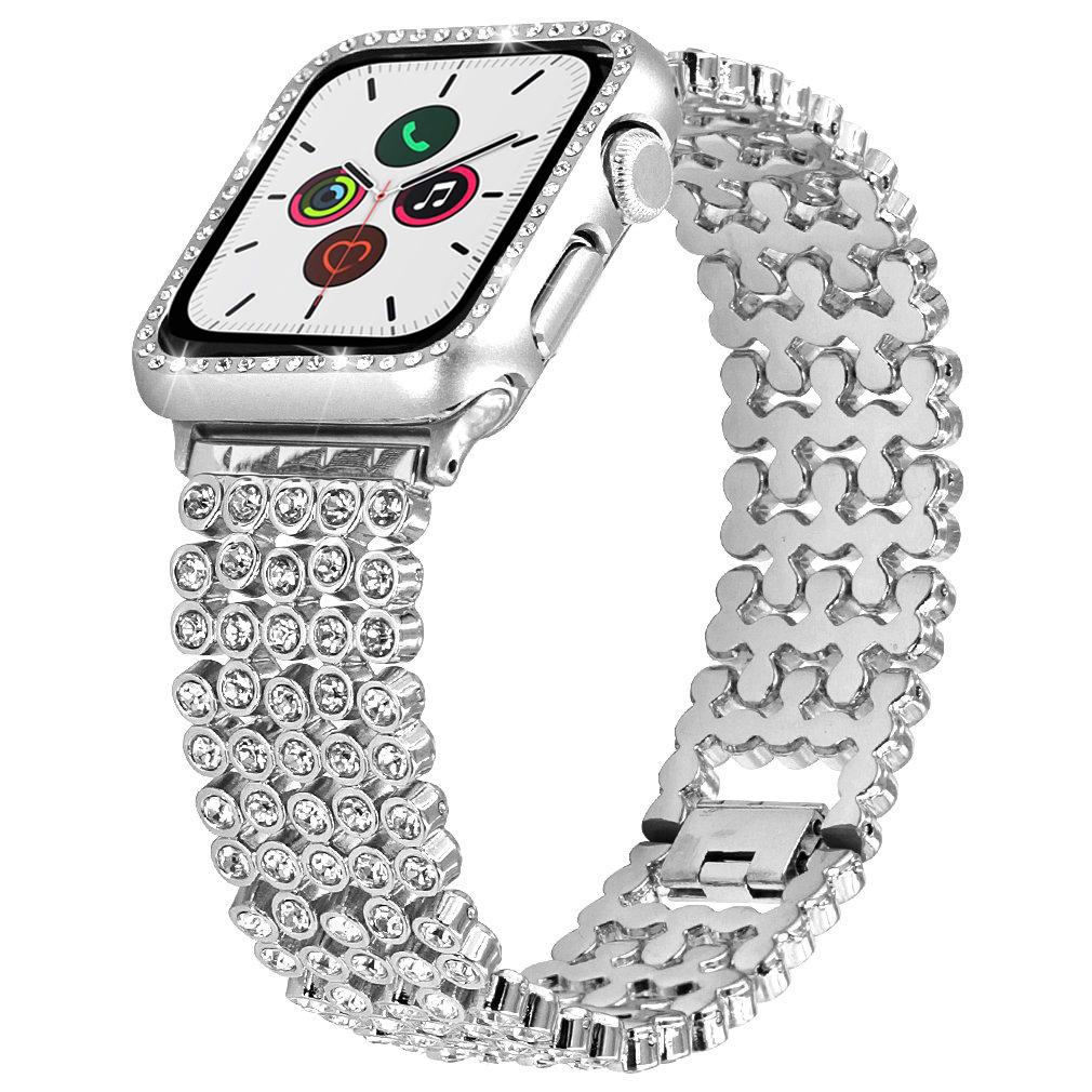 Watchbands Silver / 40mm Apple Watch Crystal rhinestone bling black or silver laides Band strap