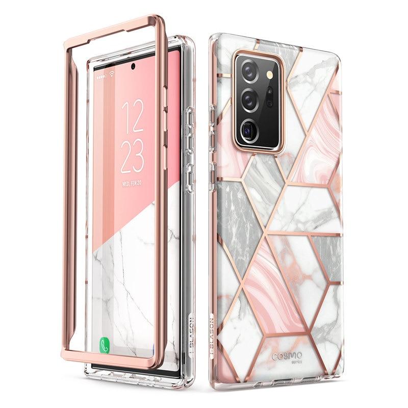 Phone Case & Covers I BLASON For Samsung Galaxy Note 20 Ultra Case 6.9"(2020) Cosmo Full Body Glitter Marble Cover WITHOUT Built in Screen Protector|Phone Case & Covers|