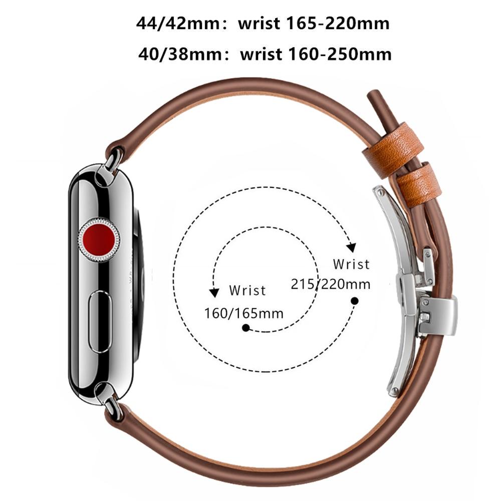 accessories Apple Watch Band Genuine Leather watchband strap 38mm 40mm 42mm 44mm 6