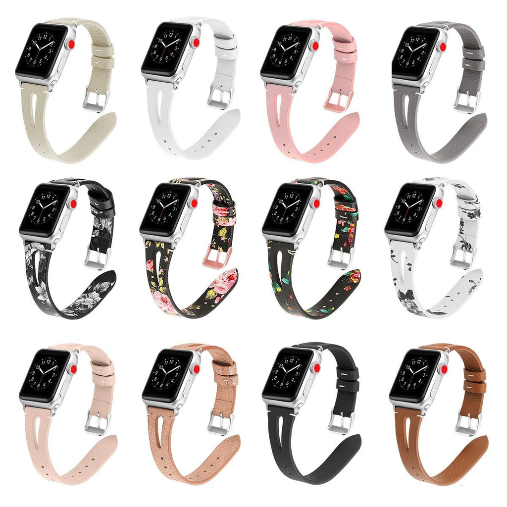 Watchbands Leather Bracelet For Apple Watch Band 42/38mm 44/40mm Series 6 SE 5 4 3 For Apple Watch Strap iWatch Watchband women/Men|Watchbands|