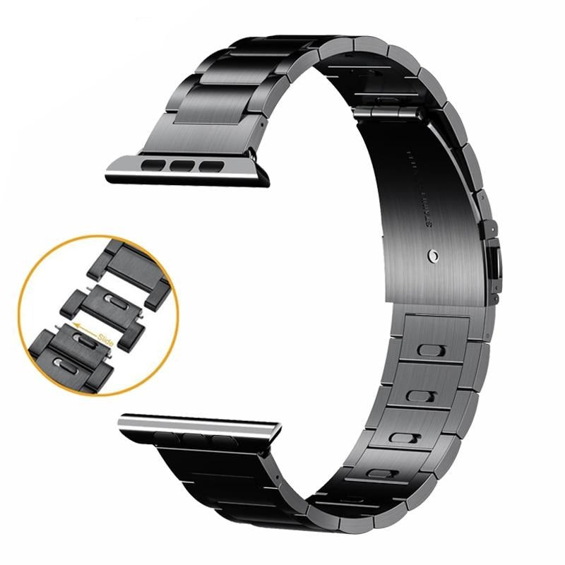 Watchbands Apple Watch Band Series 6 5 4 Link Bracelet Strap iWatch 38mm 40mm 42mm 44mm Luxury Premium Steel Adjustable Wristband Men |Watchbands|