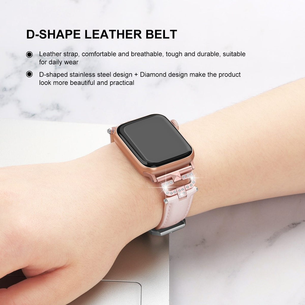 Watchbands Leather Replacement Strap for Apple Watch Band 38mm 42mm 40mm 44mm Women Bracelet Wristband for iWatch Series 6 SE 5 4 3 2 1|Watchbands|