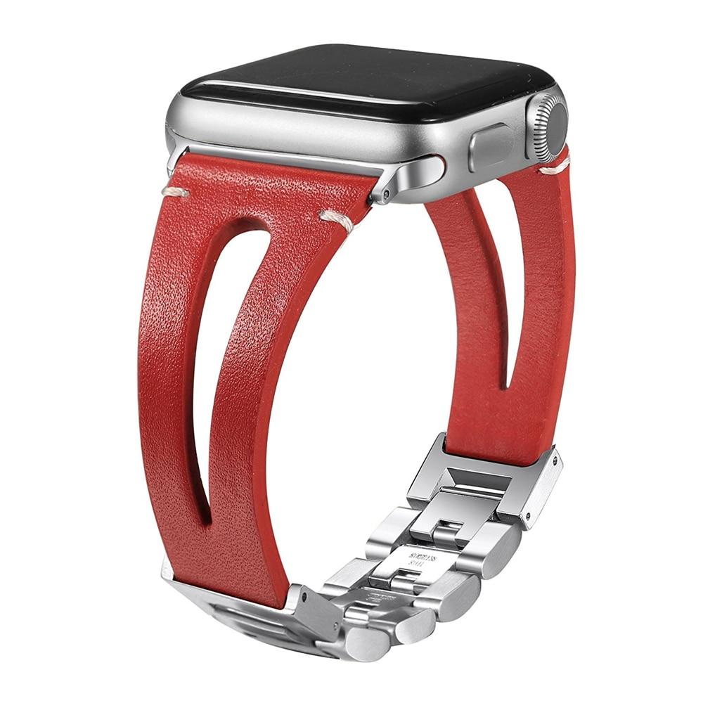 Watchbands Leather loop Bracelet For Apple Watch series 6 SE 5 4 40mm 44mm Watchband Strap for apple watch band 3 2 42mm 38mm Accessories|Watchbands|