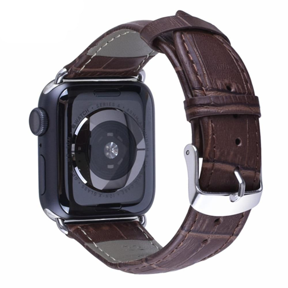 Watchbands Leather strap For Apple Watch band apple watch 5 4 3 band 44mm/40mm correa iwatch 5 4 3 42mm/38mm Bamboo Bracelet watchband belt|Watchbands|