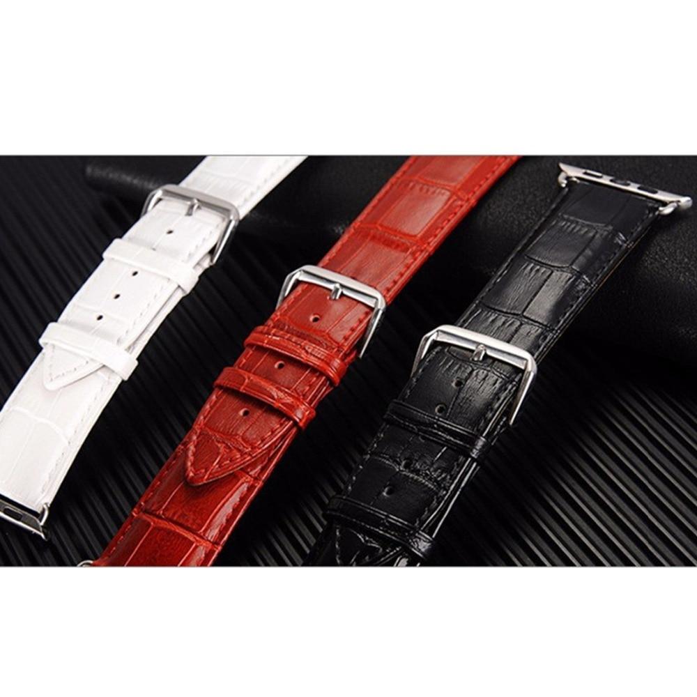Watchbands Leather strap For Apple Watch band apple watch 5 4 3 band 44mm/40mm correa iwatch 5 4 3 42mm/38mm Bamboo Bracelet watchband belt|Watchbands|