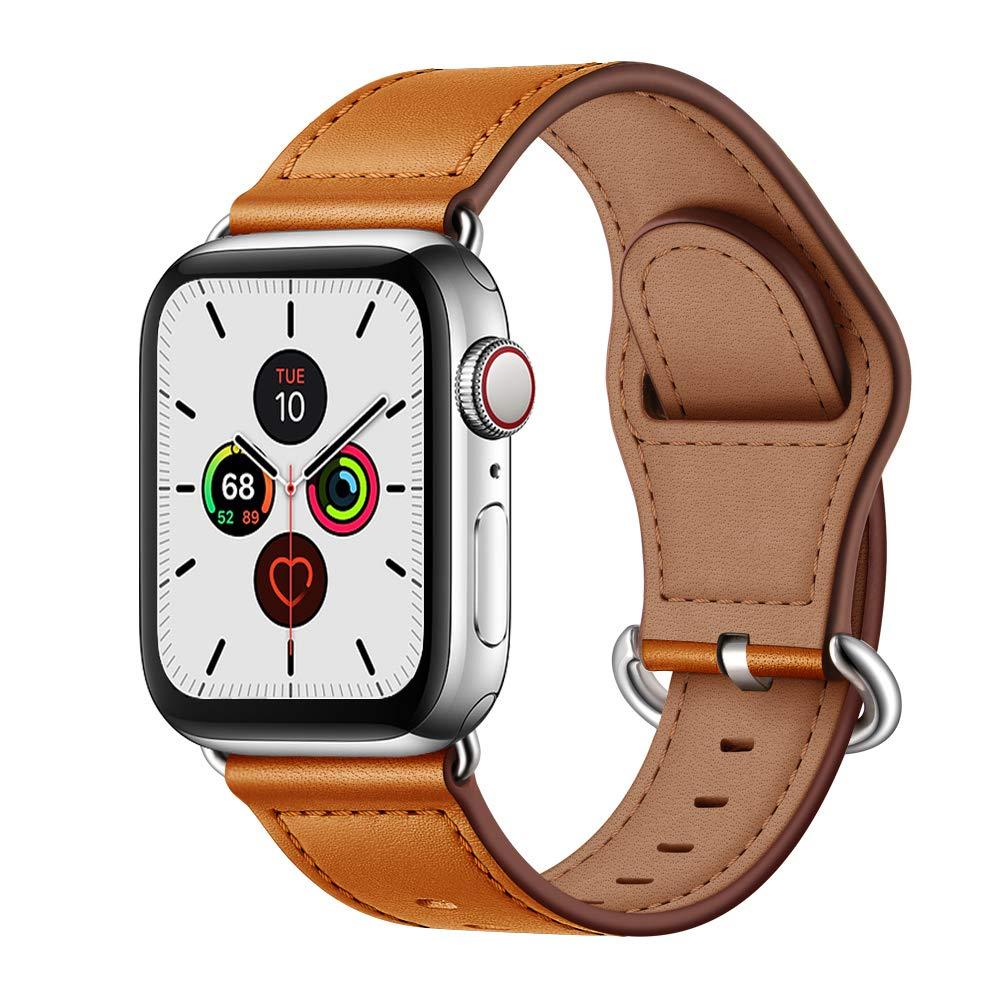 Watchbands Leather strap For Apple watch band 44mm 40mm iWatch band 42mm 38mm Genuine Leather belt bracelet Apple watch series 3 4 5 se 6|Watchbands|