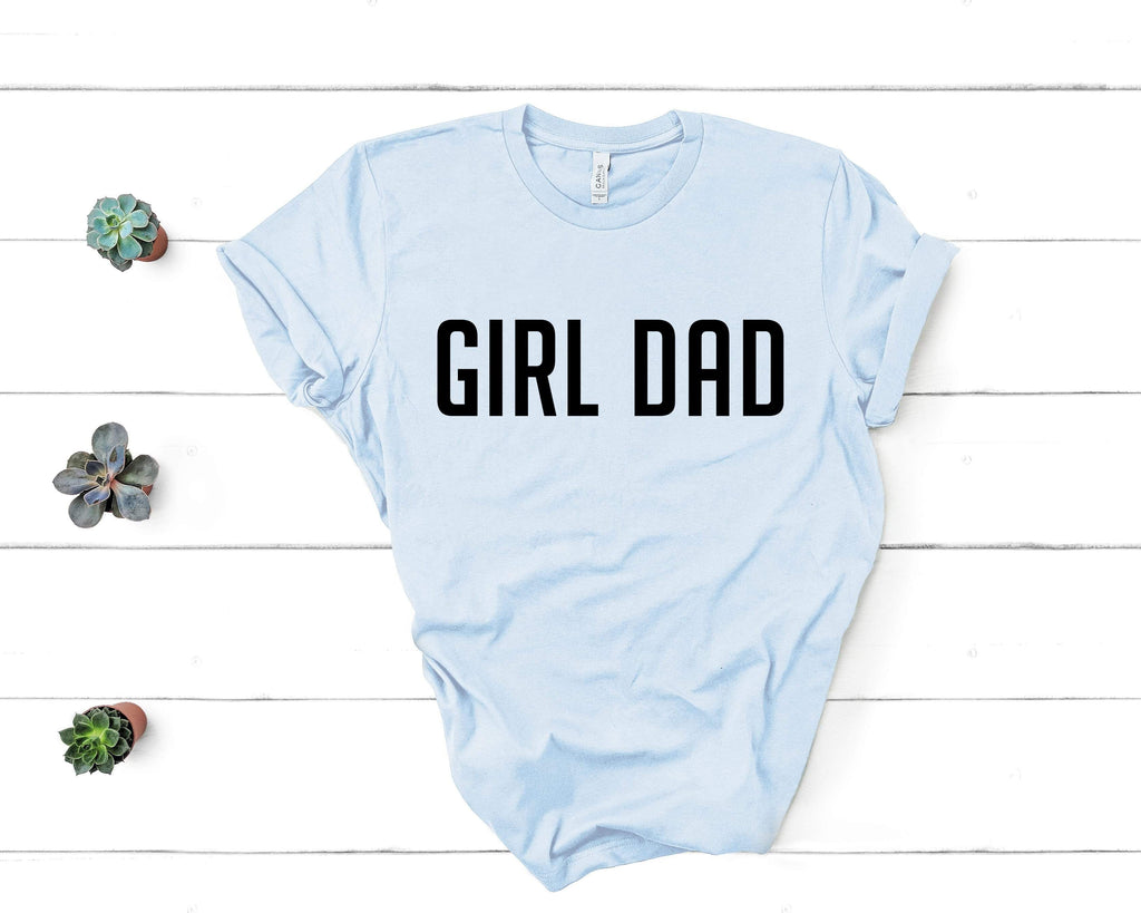 T-Shirt Girl Dad men tshirt tops, short sleeve cotton man t-shirt, small - large plus size
