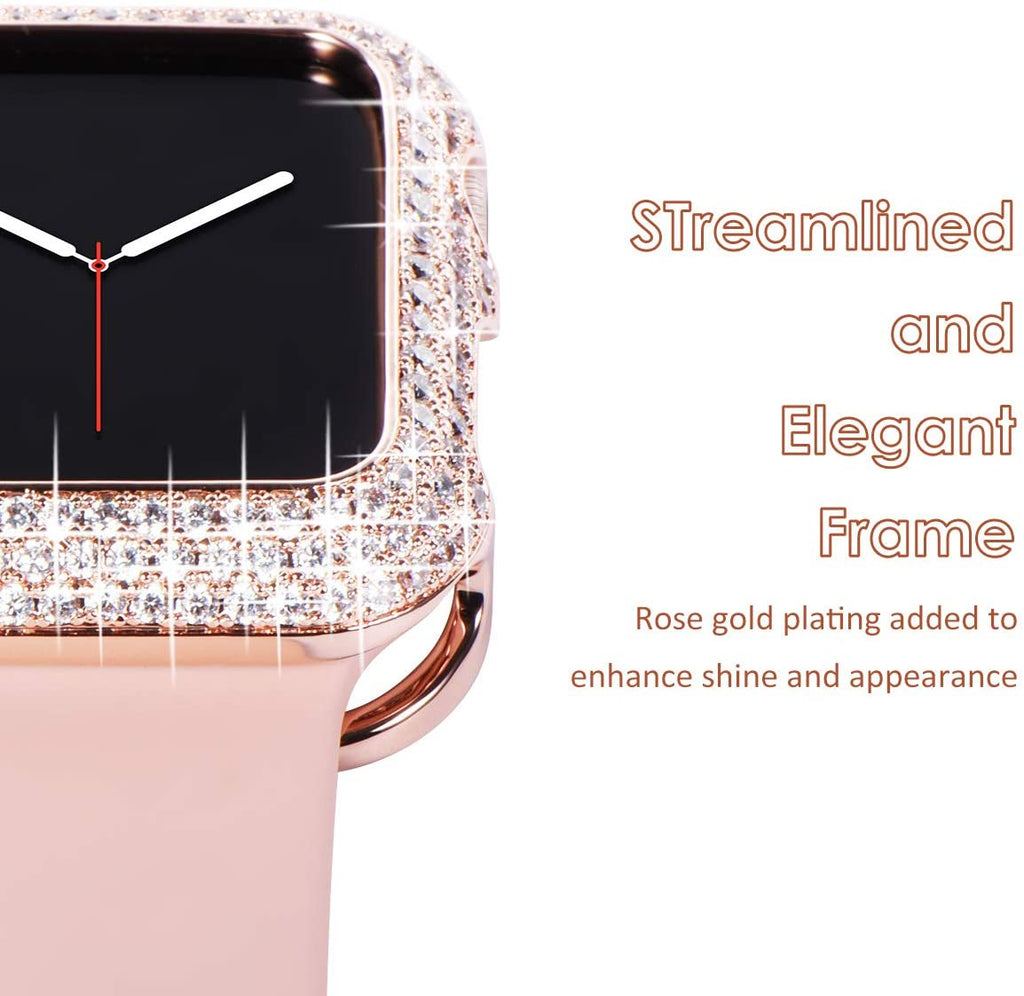 Watch Cases Luxury Bling Cases For Apple Watch Diamond Bumper Protective Case Series 6 5 4 Cover iWatch 38mm 40mm 42mm 44mm Protection |Watch Cases