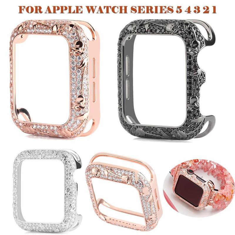 Watch Cases Luxury Bling Diamond Case Cover Shockproof Accessories For Apple Watch Series 5 4 3 2 1 Hard Case For iWatch 38mm 40mm 42mm 44mm|Watch Cases|