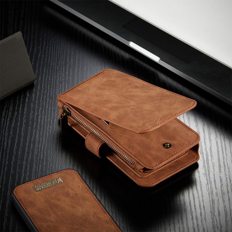 Fitted Cases Luxury Multi functional Folio Zipper Purse Wallet Leather Case For iphone 12/12pro/pro max|Fitted Cases