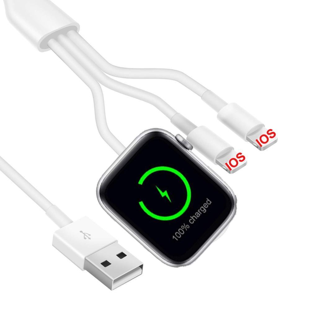Watch charger Magnetic Wireless Charger 3 in 1 for Apple Watch Charger 6 5 4 3 SE USB Induction Charging Cable QI Dock Station for Iphone|Watch charger|