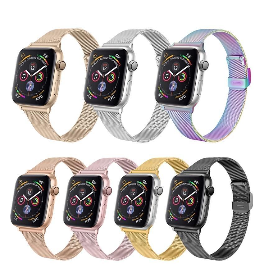Watchbands Women Slim Milanese Wristband, Apple Watch Band Series 6 5 4 Watchband