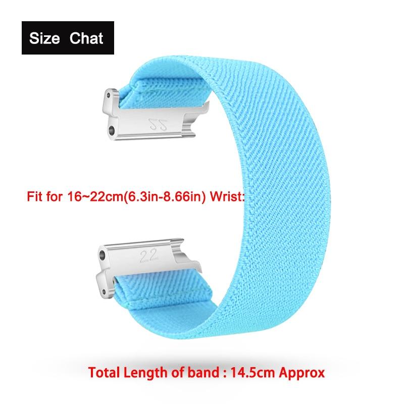 Watchbands New Elastic Loop Band Strap for Fitbit Versa/Versa 2/Versa Lite Bracelet Nylon Watch Band for Man Women Wristband Sport Straps|Watchbands|