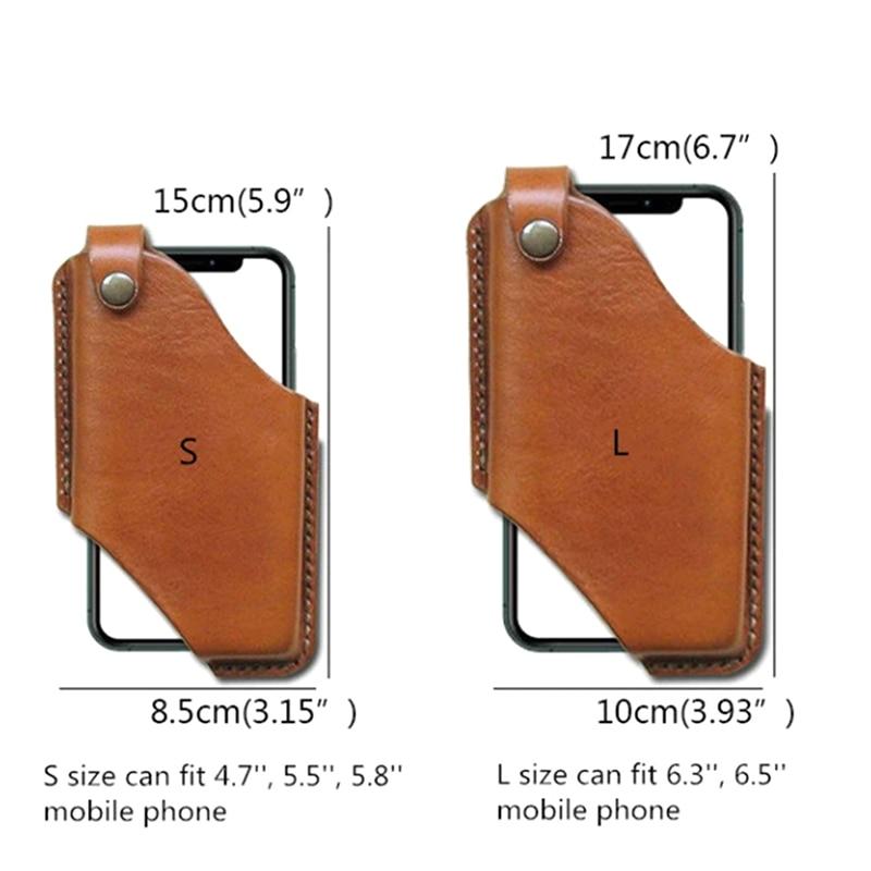 Phone Case & Covers New Hot Sale Men Cellphone Loop Holster Case Belt Waist Bag Props Leather Purse Phone Wallet|Phone Case & Covers