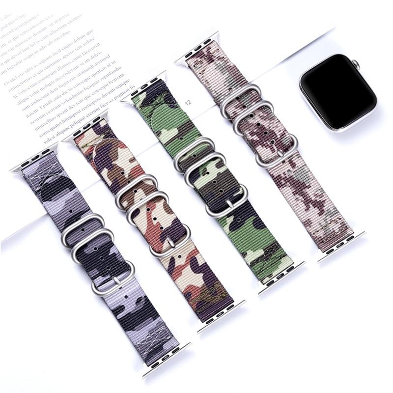 Watchbands Nylon Watchband for Apple Watch Band Series 5 4 3 2 1 Sport Bracelet 42mm 44mm 38mm 40mm Strap For iwatch Band Accessories|Watchbands