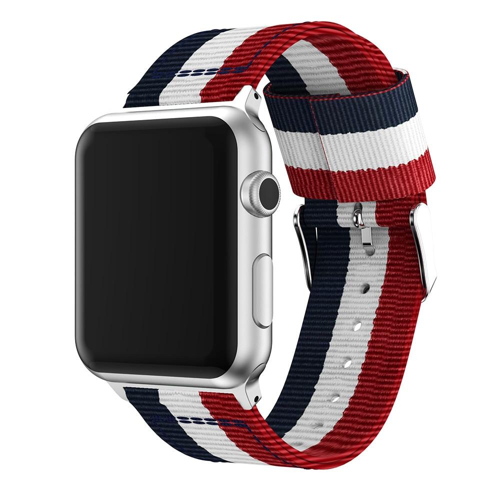 Watchbands Nylon strap for Apple watch band 44mm 40mm iWatch band 42mm 38mm Stripe belt watchband bracelet apple watch series 3 4 5 se 6|band for apple watch|nylon strap watch bandswatch band