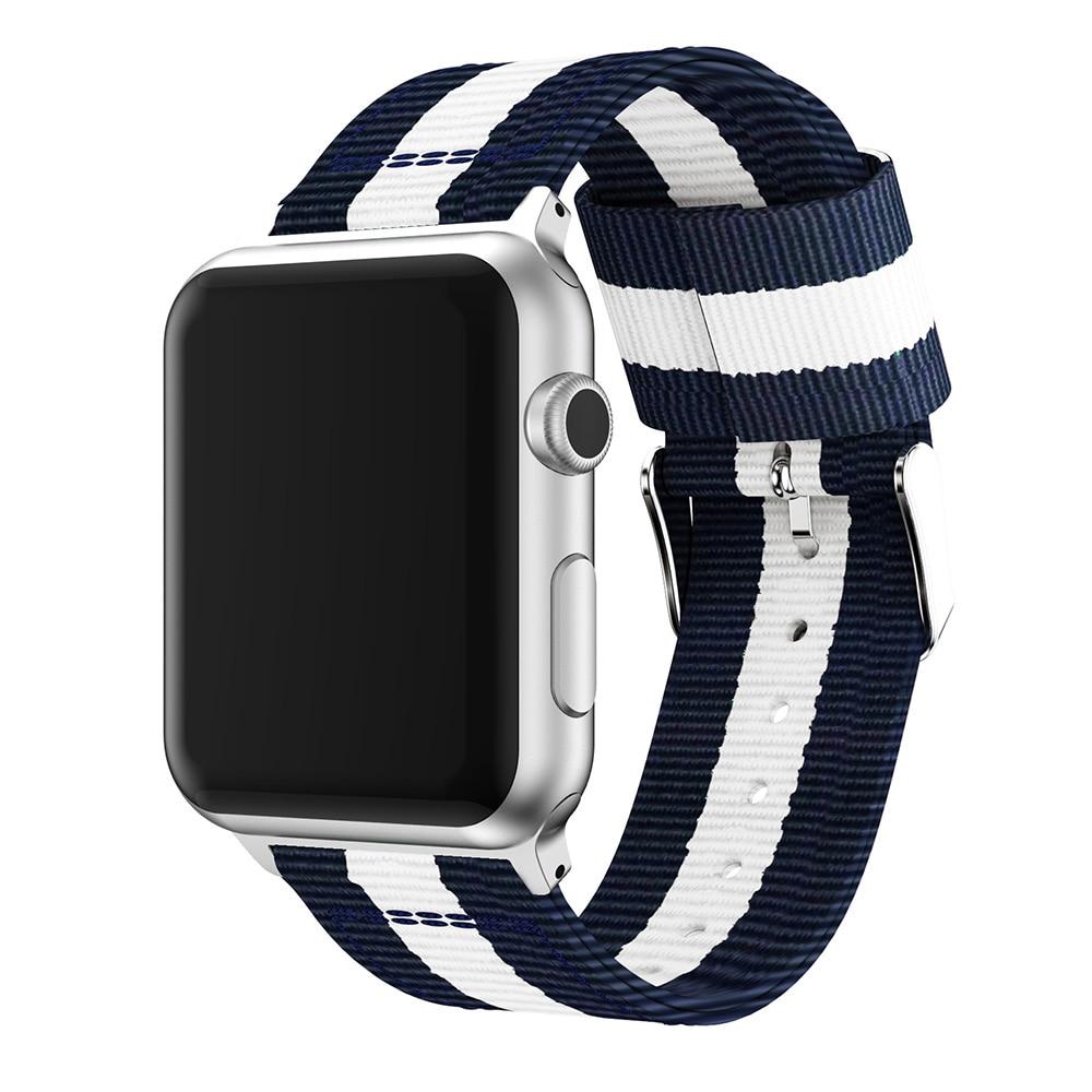 Watchbands Nylon strap for Apple watch band 44mm 40mm iWatch band 42mm 38mm Stripe belt watchband bracelet apple watch series 3 4 5 se 6|band for apple watch|nylon strap watch bandswatch band