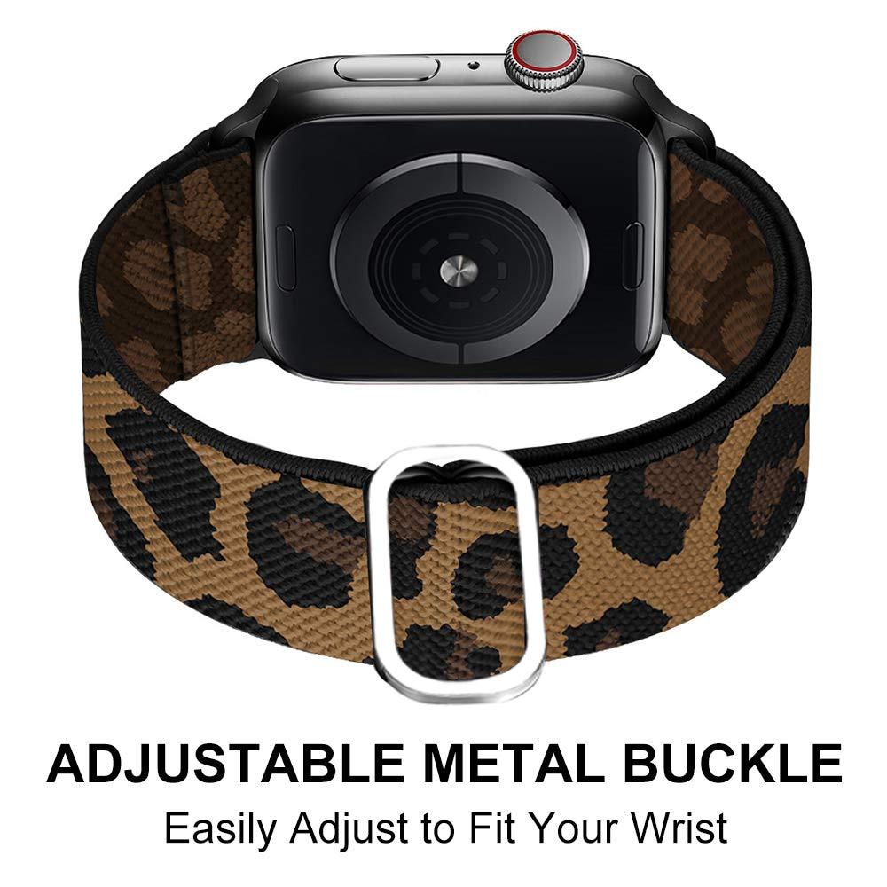 Watchbands Scrunchie Strap for Apple watch 6 band 40mm 38mm 44mm 42mm Bohemia Elastic belt solo loop bracelet iWatch series 3 4 5 se 6 band|Watchbands