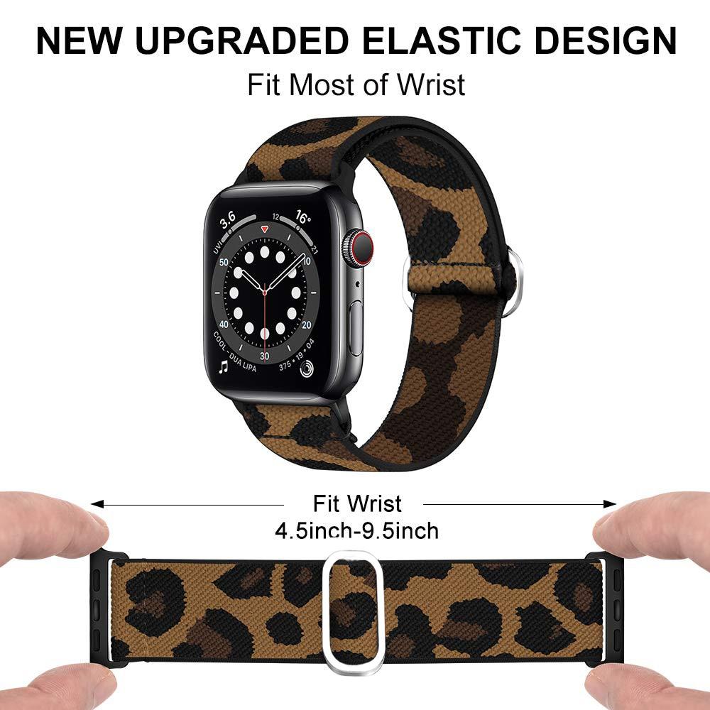 Watchbands Scrunchie Strap for Apple watch band 40mm 38mm 44mm 42mm Bohemia Elastic belt solo loop bracelet iWatch series 3 4 5 se 6 band|Watchbands