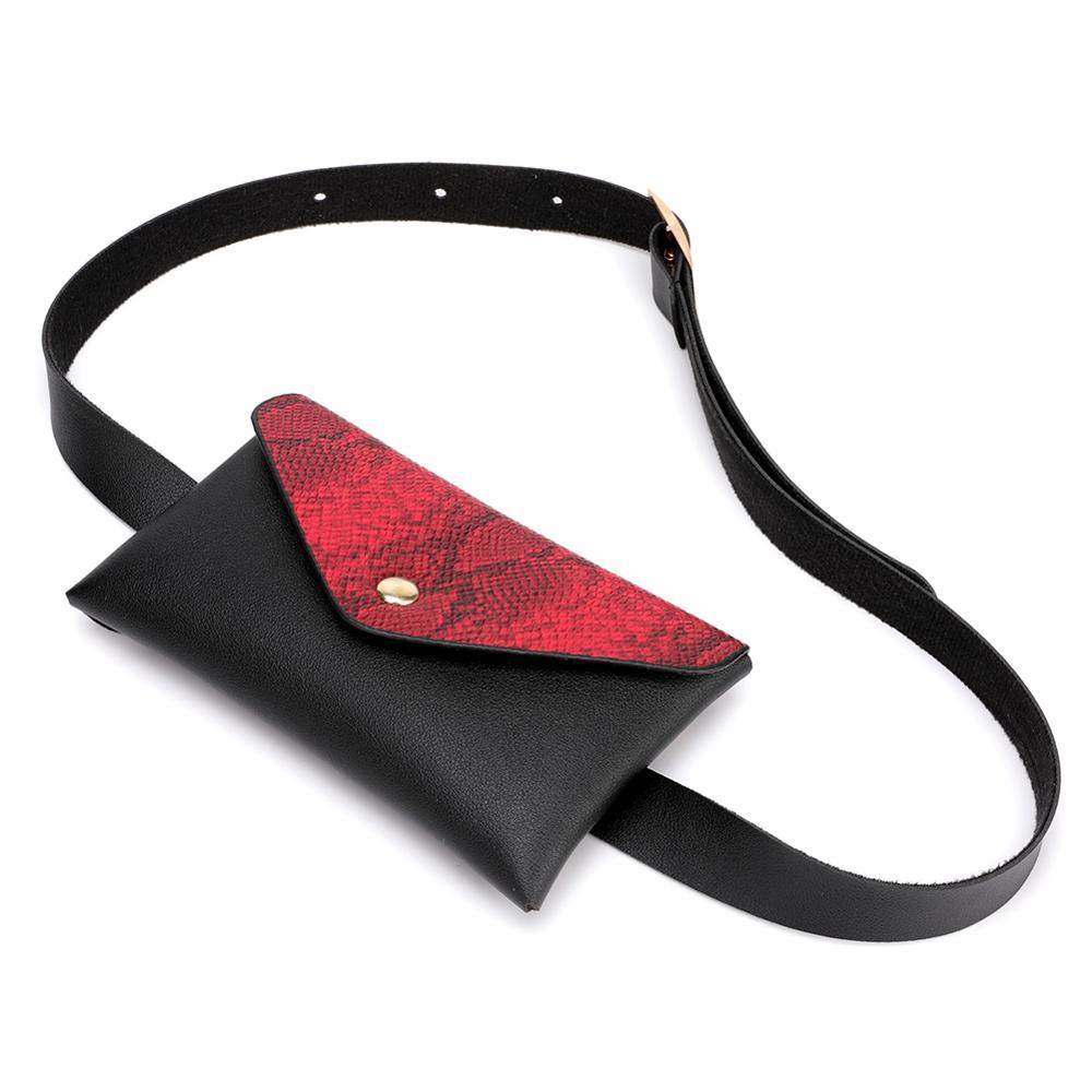 Waist Packs Snake Pattern Shoulder Waist Bags Fanny Belt Packs Phone Pouch Women Flap PU Leather Crossbody Casual Messenger Chest Bags|Waist Packs|