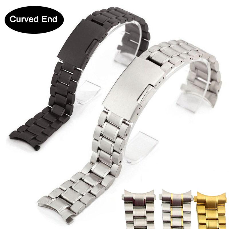  Stainless Steel 22mm Watch Band Silver Solid