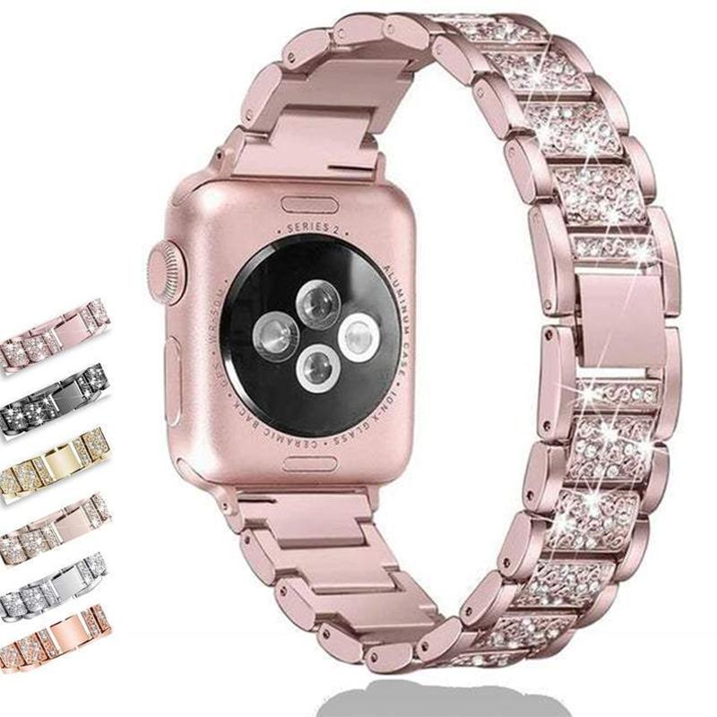 38mm Smartwatch Amazon Series Apple Watch Rose Gold Band Diamond