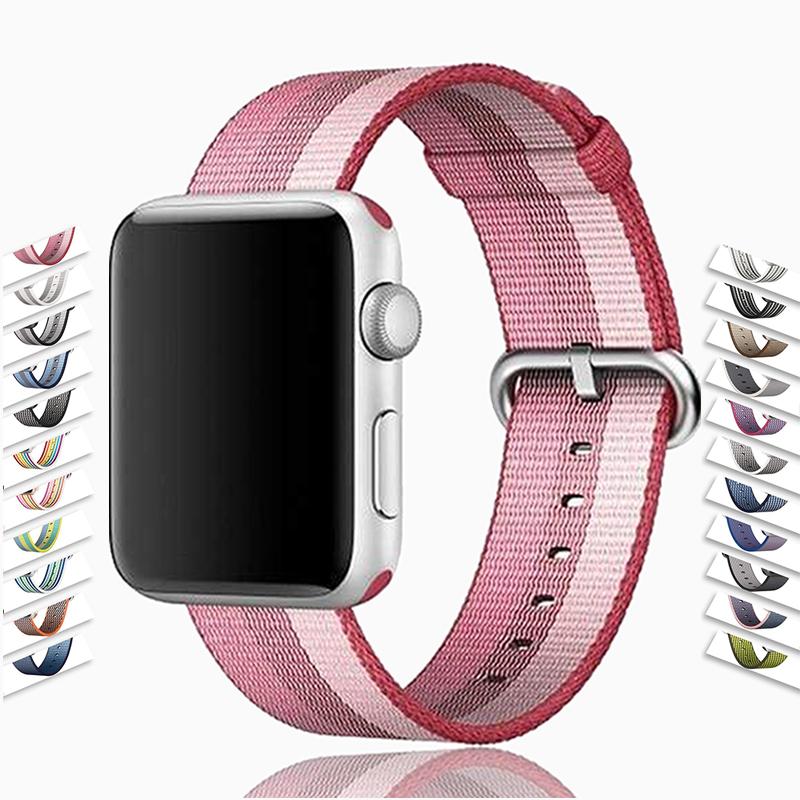 accessories Apple Watch Series 6 5 4 3 2 Band, Sport Woven Nylon Strap, Wrist bracelet belt fabric-like nylon band for iwatch 38mm, 40mm, 42mm, 44mm - US Fast Shipping