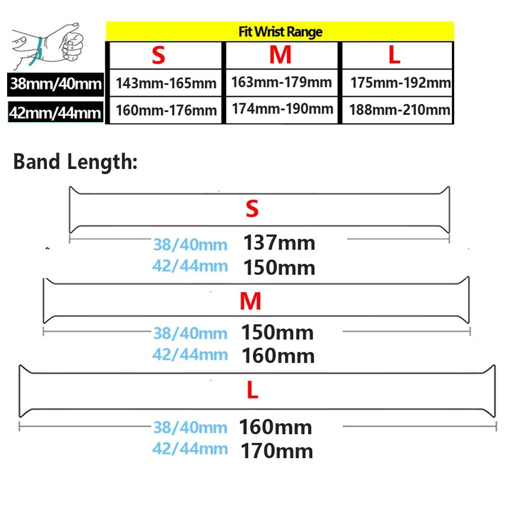 Watchbands Strap for Apple Watch Band 44mm 40mm 38mm 42mm watchbands Elastic Belt Silicone bracelet Solo loop for iWatch Series 3 4 5 SE 6|Watchbands|