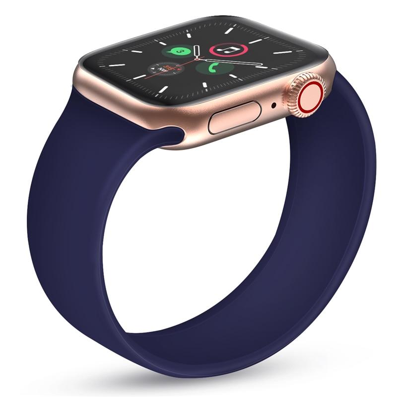 Watchbands Stretch Elastic strap for apple watch band 40mm 38mm 44mm 42mm iwatch apple watch series 5/4/3/2/1 Silicone Loop wristbelt Strap|Watchbands
