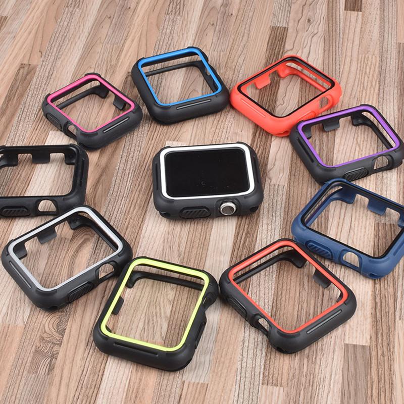 Watch Cases TPU Cover For Apple watch Case iWatch 42mm 38mm 40/44 mm Silicone Bumper Protector Nike Apple watch 5 4 3 44mm 40mm Accessories - USA Fast Shipping