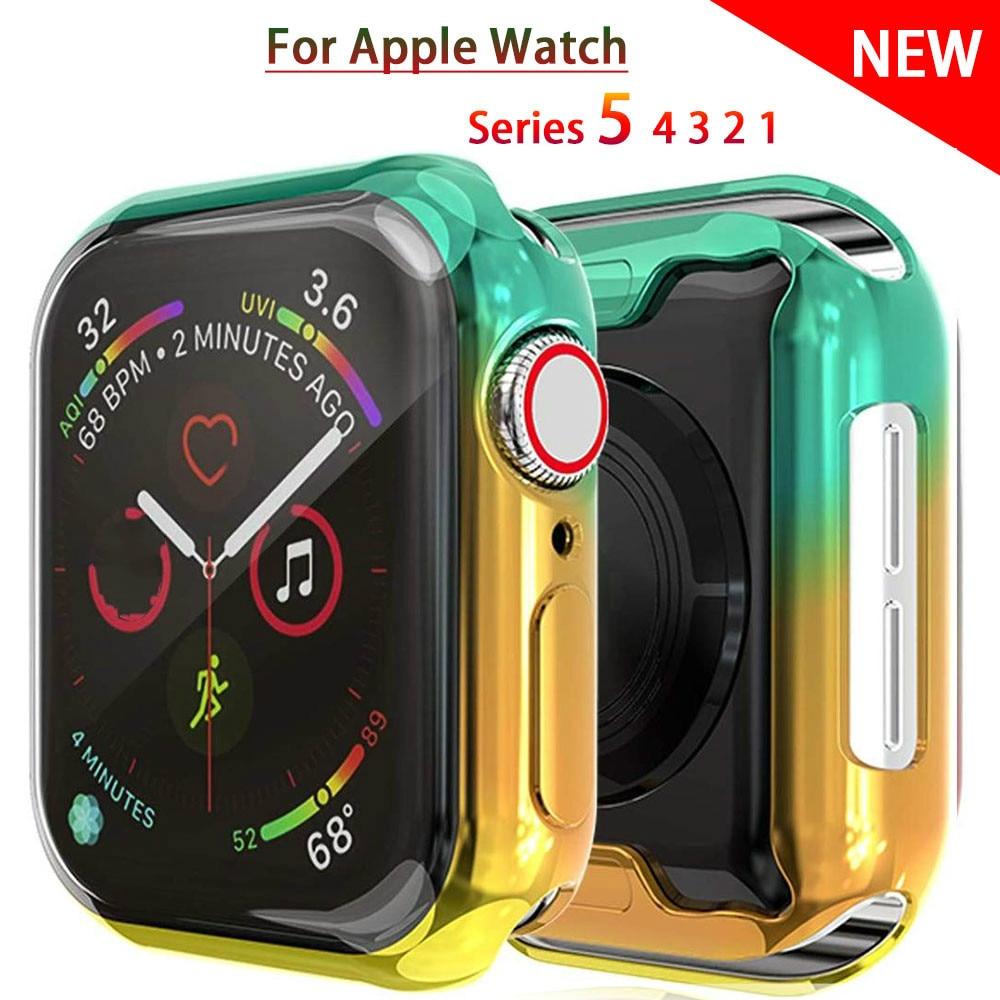 Watch Cases TPU Soft Watch Cover case For Apple Watch series 6 5 4 case 44mm 40mm Slim TPU case Protector for iWatch 6 5 4 44mm protective|Watch Cases|