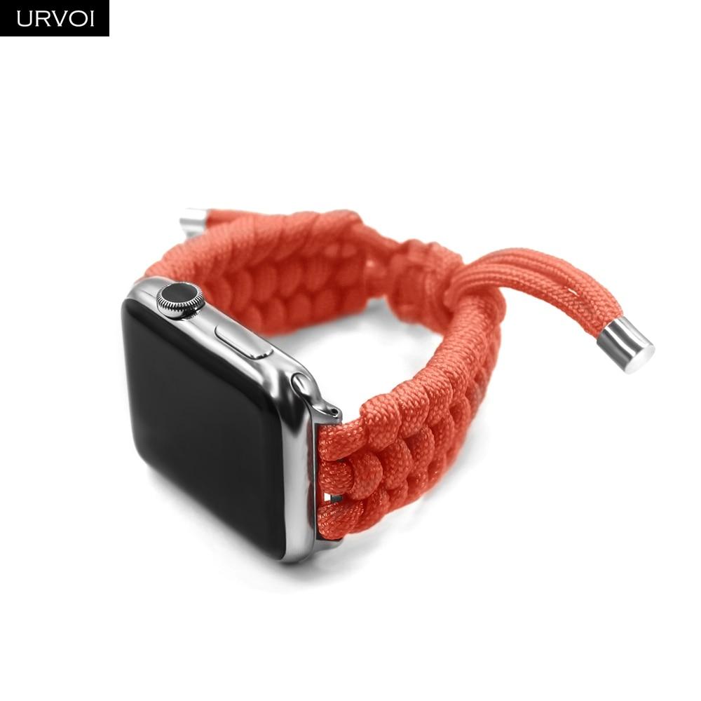 Watchbands Outdoors Survival Rope Strap for Apple Watch 6 5 4 Woven Nylon Adjustable Band iWatch 38mm 40mm 42mm 44mm Wristband |Watchbands| Unisex