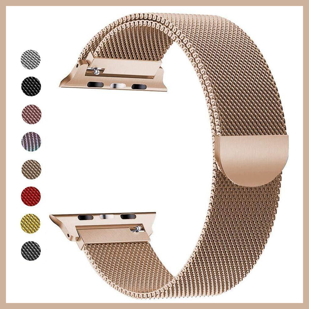 Apple Apple Watch Series 6 5 4 Band, Women Magnetic Milanese Loop Watchband