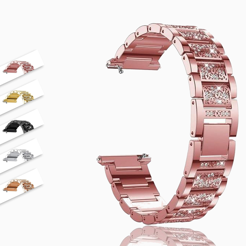 Smart Accessories Fitbit Versa/2/Lite 23mm, Elegant Bling Shining Crystal Design Bracelet, Quick Release Smartwatch Strap Women Jewelry Watchband wristband