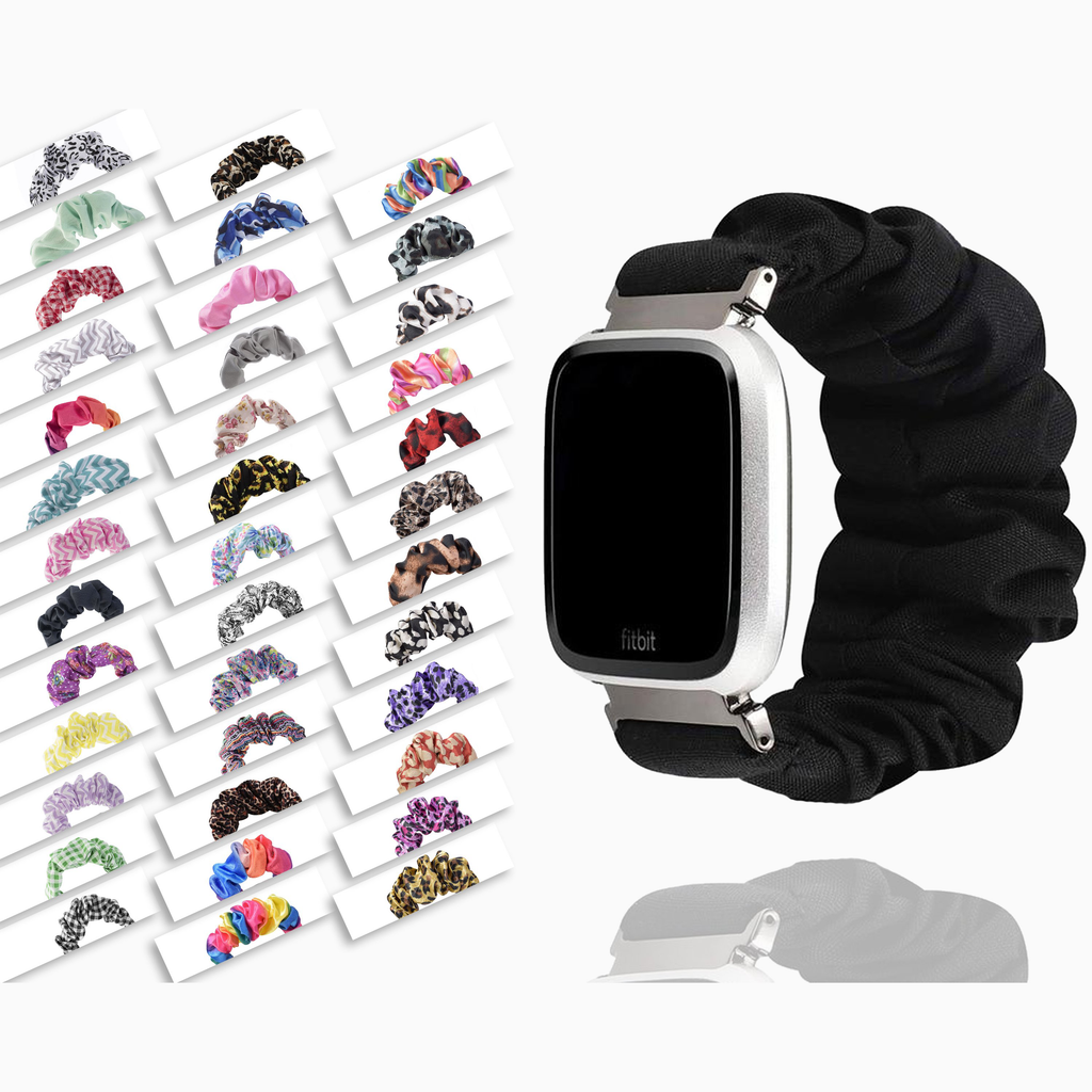 Watchbands Elastic Fitbit Versa scrunchies Rainbow LBGT Pride colorful equality scrunchie band, fabric stretch 23mm watchband, cute summer scrunchy