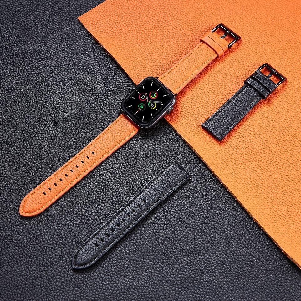 Watchbands Apple Watch Band Series 6 5 4 Retro Colored High Quality Leather Bracelet for iWatch 38mm 40mm 42mm 44mm Classic Wristband |Watchbands|
