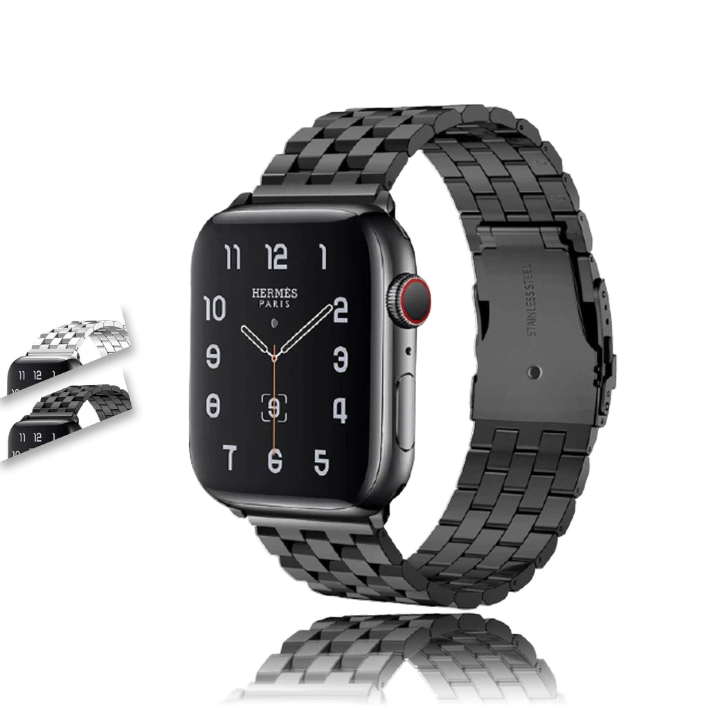 Steel Strap For Series 7 6 5 4 Tank Style Apple watch mens Metal Bracelet