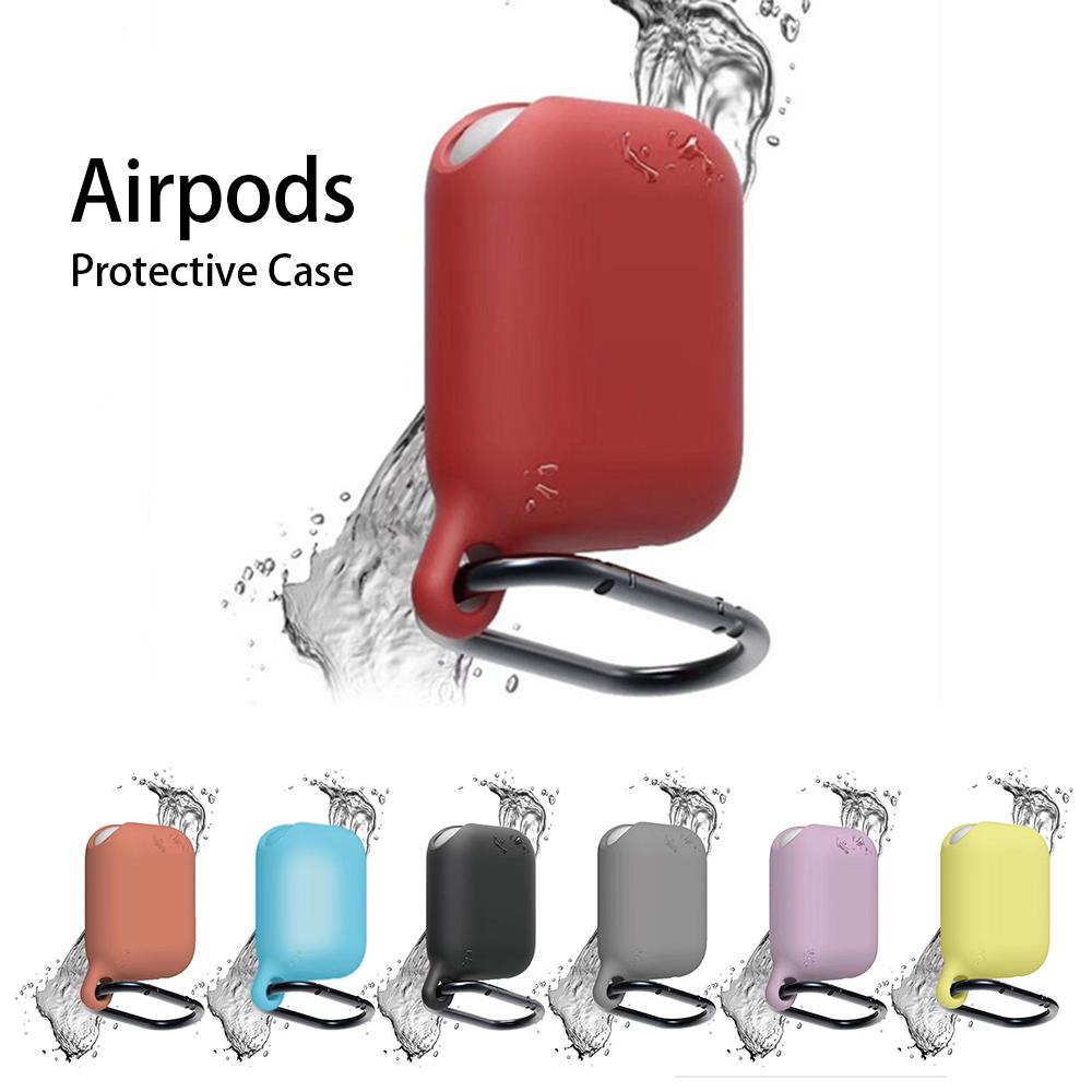 Earphone Accessories Wireless Earphones Waterproof Soft Silicone Protective Case Cover Full Coverage Scratch Anti-fall Protection for Airpod - US Fast Shipping